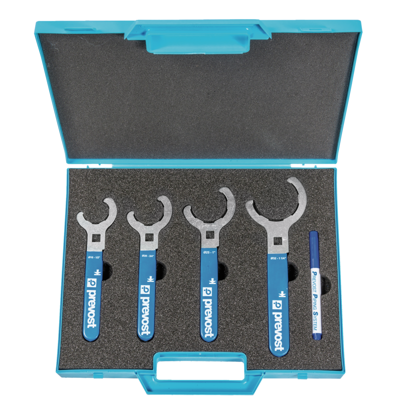 Mallette de clés de serrage PPS CK pour raccord Alu PPS1 Ø 16 -20-25-32 mm