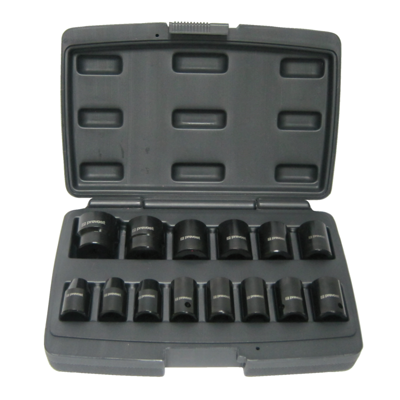 Kit de 14 douilles 1/2" Compatibilité = TIW C12L815
TIW C120270
TIW C120950
TIW C121150
TIW C121150R
TIW K120680
TIW A120950
TRW 12070
TRW 12160