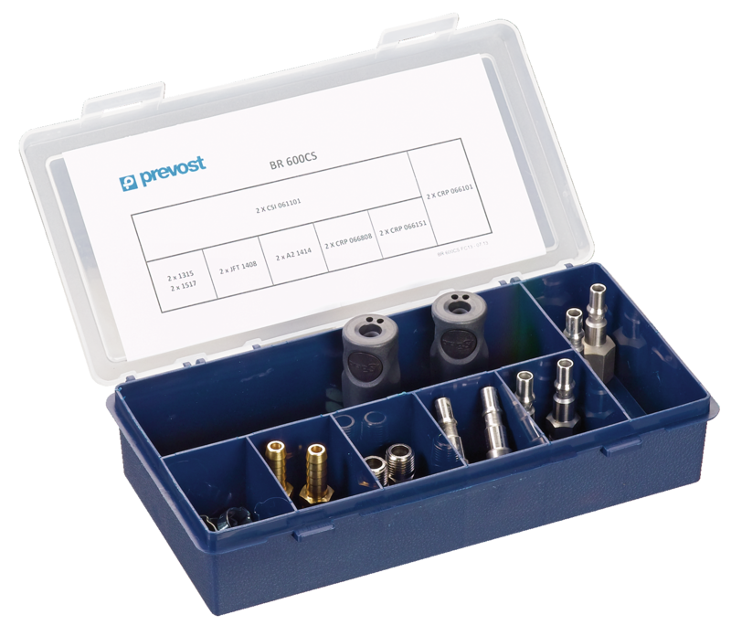 Coffret de dépannage pour garages et ateliers - Raccordements au profil ISO 6150 C passage 6 mm Boîte raccords et embouts - Profil ISO 6150 C passage 6 mm