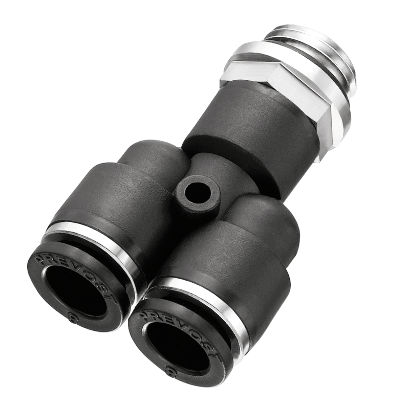 Y mâle cylindrique orientable - RPY MG Filetage mâle métrique = M5 Pour tube Ø ext. = 4