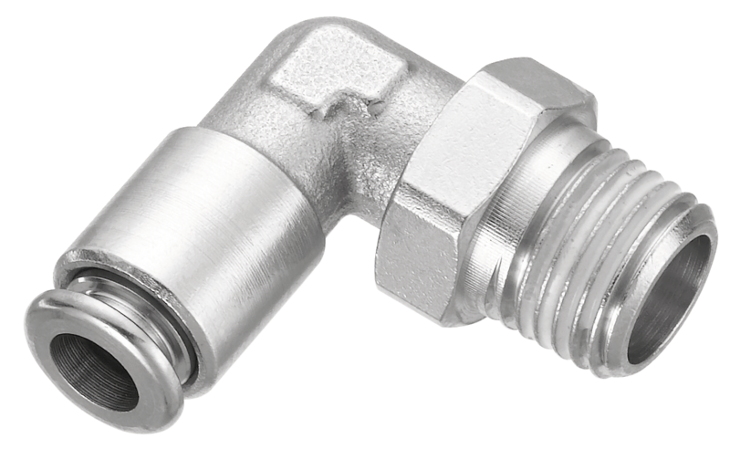 Coude 90° mâle conique orientable - RMC MR Filetage mâle BSPT = R 3/8 Pour tube Ø ext. = 12