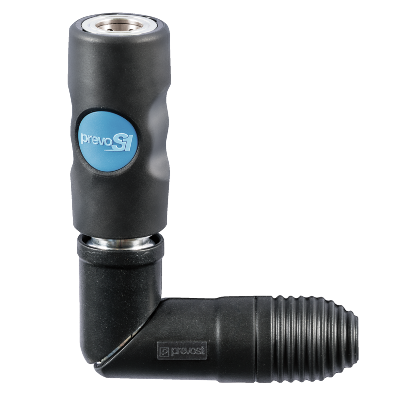 Coupleur ISO 6150B passage 08mm orientable fileté femelle Filetage femelle BSPP = G 3/8