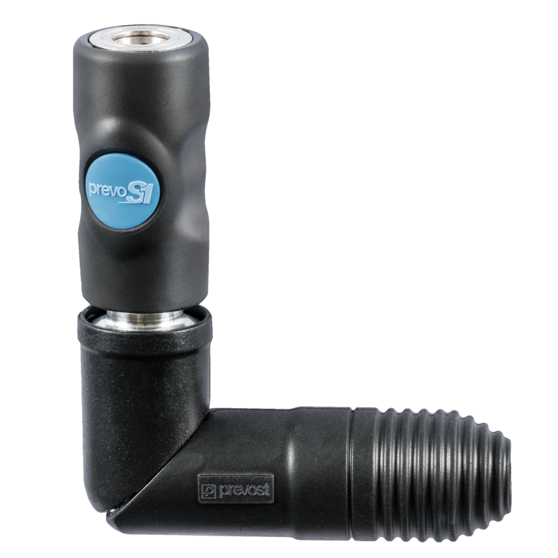 Coupleur ISO 6150 B diamètre de passage 6 mm orientable fileté femelle cylindrique Filetage femelle BSPP = G 3/8