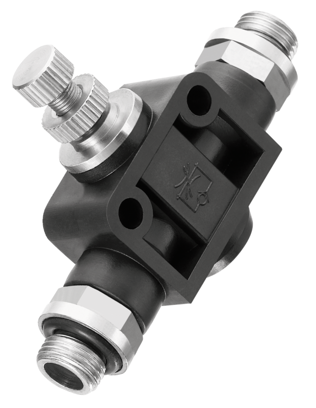 Régleur de débit unidirectionnel - Filetage mâle cylindrique/ Filetage mâle cylindrique - RPL DG Filetage mâle BSPP = G 1/2 Filetage mâle BSPP = G 1/2