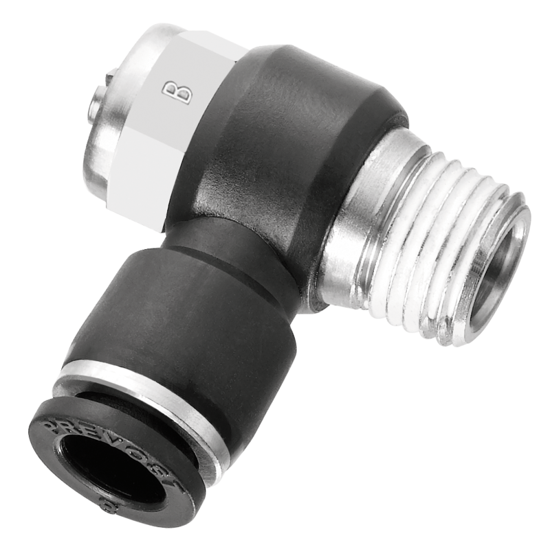Régleur de débit mâle conique à vis - Bidirectionnel - RPV BR Filetage mâle BSPT = R 1/2 Pour tube Ø ext. = 10