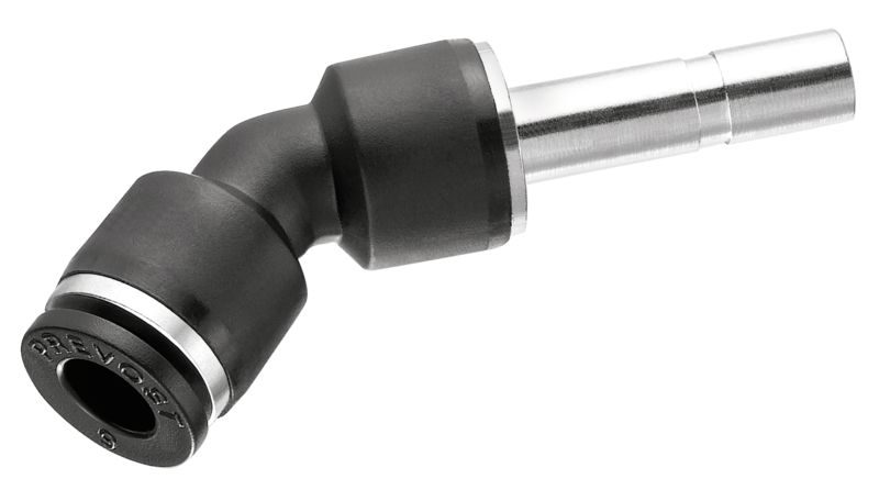 Coude de piquage 45° - RPQ PT Pour tube Ø ext. = 10 Raccord Ø int. = 10