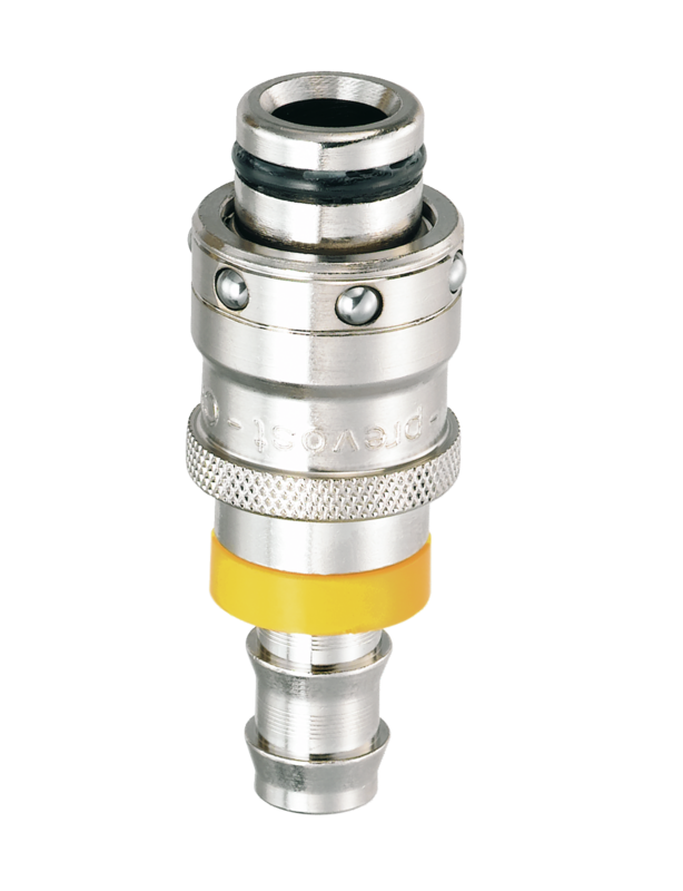 Fiche Coupleur refroidissement moule passage 12 mm droite pour flexible auto-serreur Pour tuyau Ø int. = 13 mm