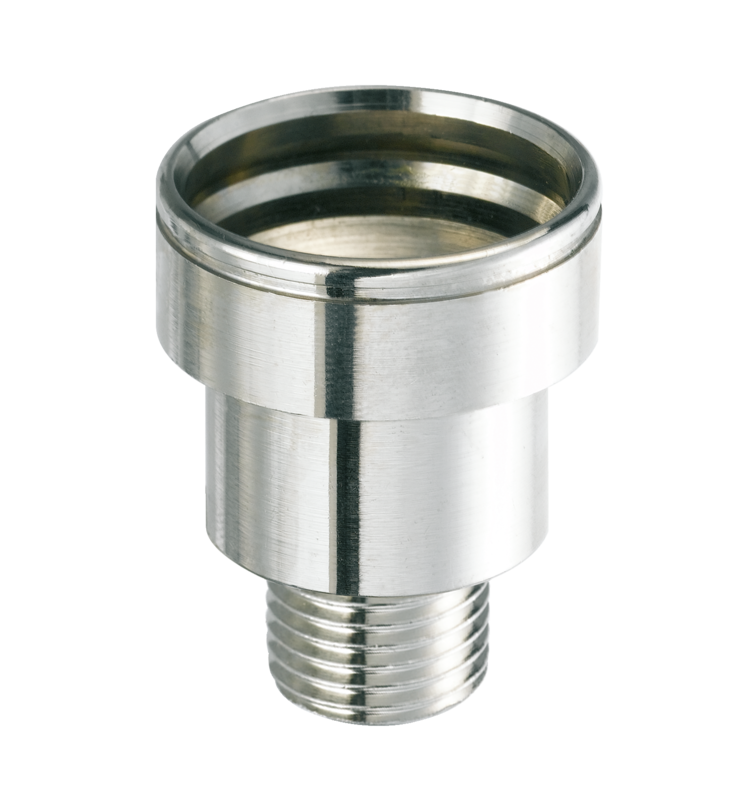 Prise implantation refroidissement moule passage 12 mm droite filetée mâle conique Filetage mâle BSPT = R 1/2