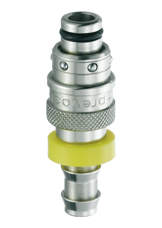 Fiche Coupleur refroidissement moule passage 8 mm  droite pour flexible auto-serreur Pour tuyau Ø int. = 13 mm  