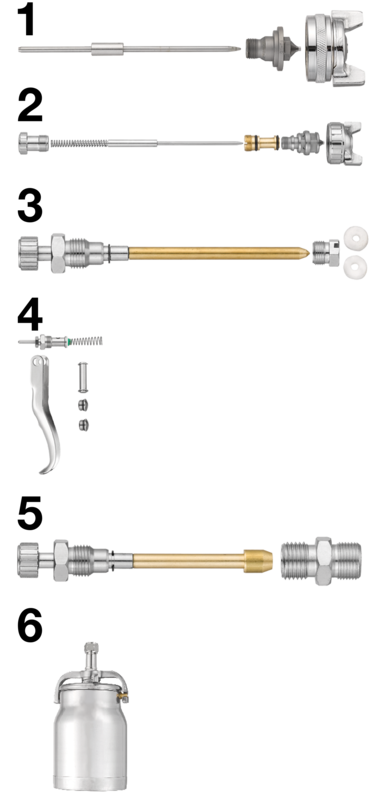 Kit de réglage de la forme du jet pour pistolet de peinture CAR S03 Pièce N° 3