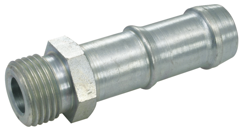Jonction filetage cylindrique mâle - 2 gorges Filetage mâle BSPP = G 1 Pour tuyau Ø int. = 19
