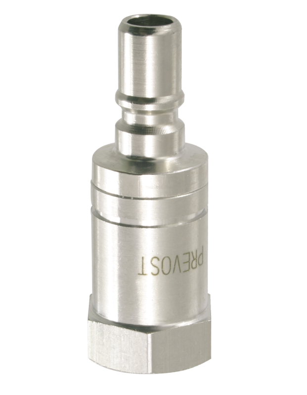 Embout Thermorégulation Eau froide, Eau chaude, eau glycolée, fluides caloporteurs fileté femelle cylindrique à passage libre Ø de passage = 6 mm Filetage femelle BSPP = G 1/4