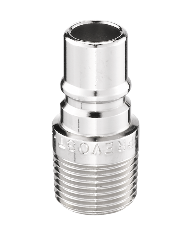 Embout Thermorégulation Eau froide, Eau chaude, eau glycolée, fluides caloporteurs fileté mâle à passage libre Ø de passage = 6 mm Filetage mâle = R 1/8
