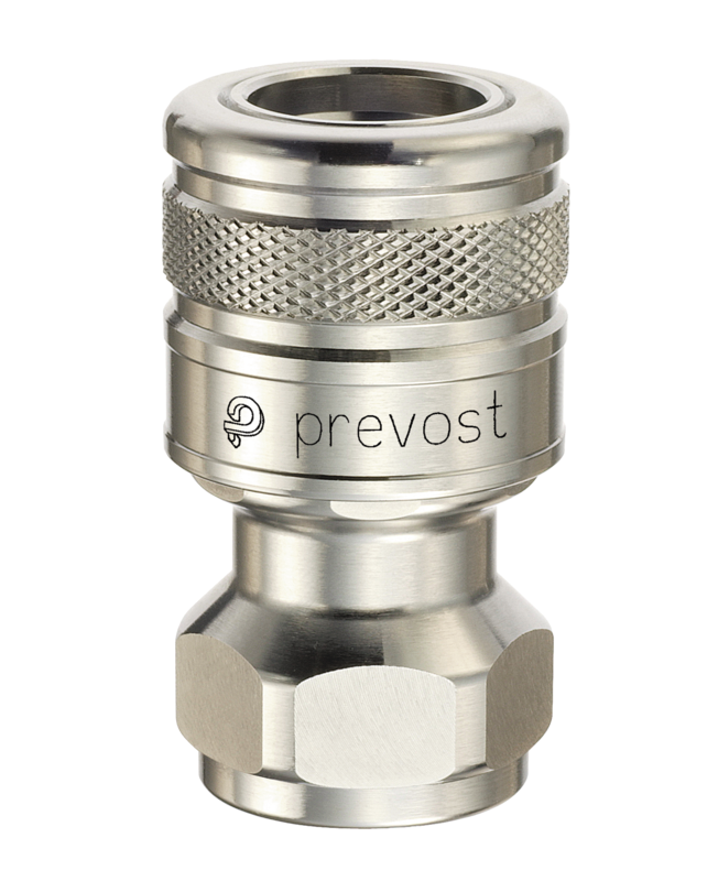 Coupleur Universel compatible GARDENA pour circuit d'eau fileté femelle cylindrique à obturation Filetage femelle BSPP = G 3/4