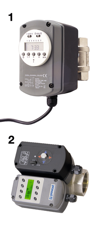 Vanne programmable Ouverture et Fermeture circuit Air comprimé électro pilotée  filetage femelle 2 pouce 230V AC