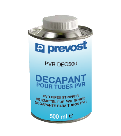 Décapant pour tube PVC -PVR DEC - Contenance = 1000 ml