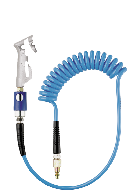 Ensemble de soufflage avec BGM 104, spiralé et raccord rapide standard Raccord = IRC 06 Long. = 2 Equipé de = 1 spiralé polyuréthane PUS 52
1 raccord IRC 06 et 2 embouts IRP 06
1 soufflette BGM 104