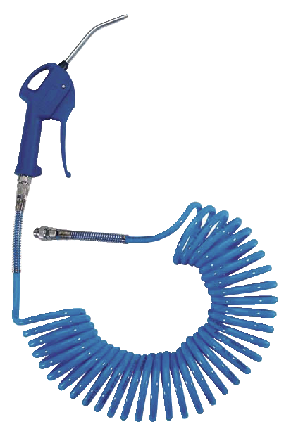Ensemble de soufflage avec 27102 MTL, spiralé raccordement fixe Filetage mâle BSPP = G 1/4 Long. = 5 Equipé de = 1 soufflette 27102 MTL
1 spiralé polyamide SPI 95