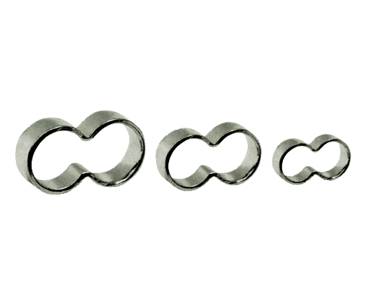 Colliers double pour jumelage de tuyau, acier traité Ø min./max. = 12 - 13