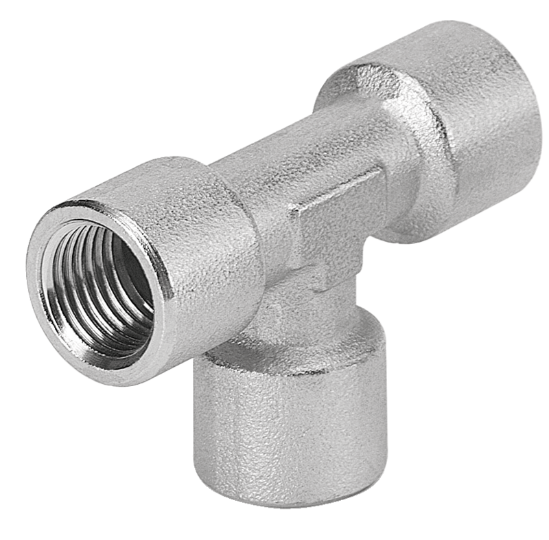 Té égal femelle cylindrique Filetage femelle G 1