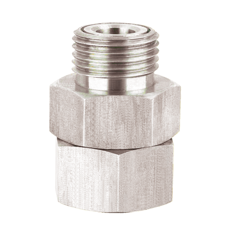 Raccord mâle cylindrique tournant/femelle (monopièce) - A35 Filetage mâle BSPP = G 1/2 Filetage femelle BSPP = G 1/2