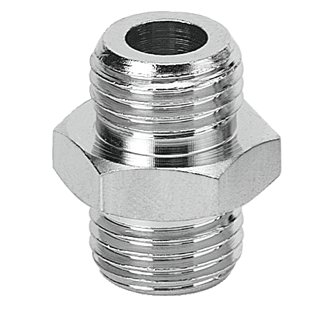 Mamelon double cylindrique - A1 Filetage mâle = 1/4 NPT Filetage mâle = G 1/4 Filetage mâle NPT = 