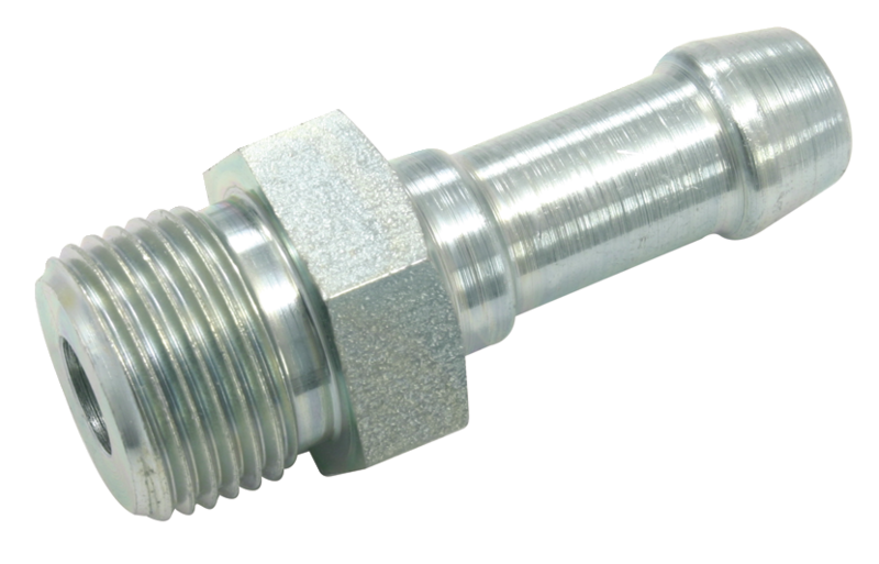 Jonction filetage cylindrique mâle - 1 gorge Filetage mâle BSPP = G 1/2 Pour tuyau Ø int. = 10