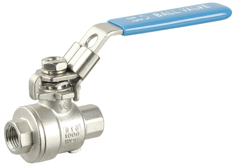 Vanne inox cadenassable femelle cylindrique à décompression Filetage femelle BSPP = G 1