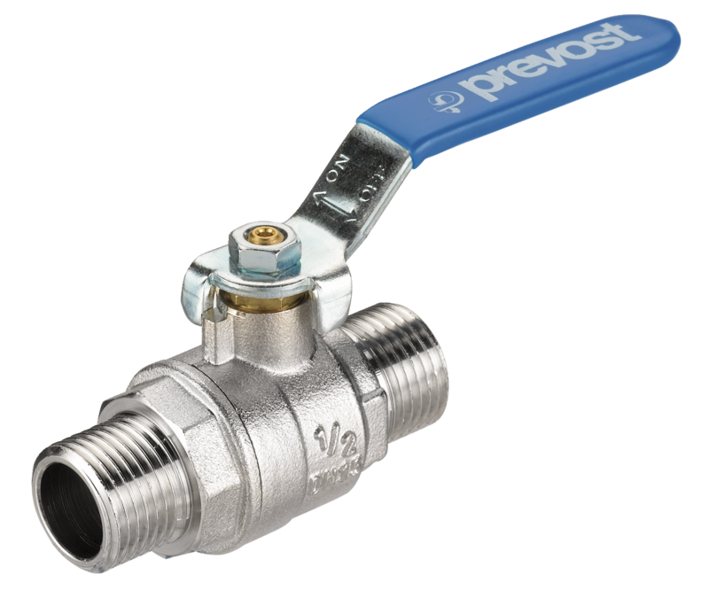 Vanne laiton cylindrique mâle/mâle PN 40 Filetage mâle BSPP = G 1