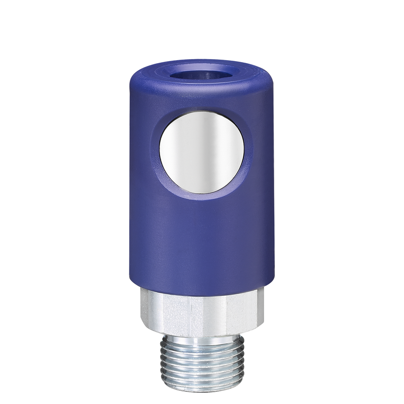 Raccord fileté mâle cylindrique Filetage mâle BSPP = G 1/2 Filetage mâle NPT =