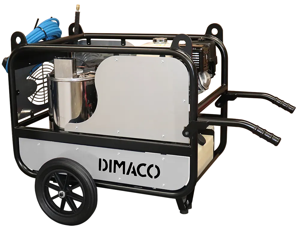 Nettoyeur haute pression DIMACO Eau chaude Thermique Diesel démarrage électrique 900 l/h 200 bars