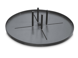 Plateau dévidoir diamètre 460 mm pour palette pouvant être monté sur presque tous les types de palettes grâce à une bride support