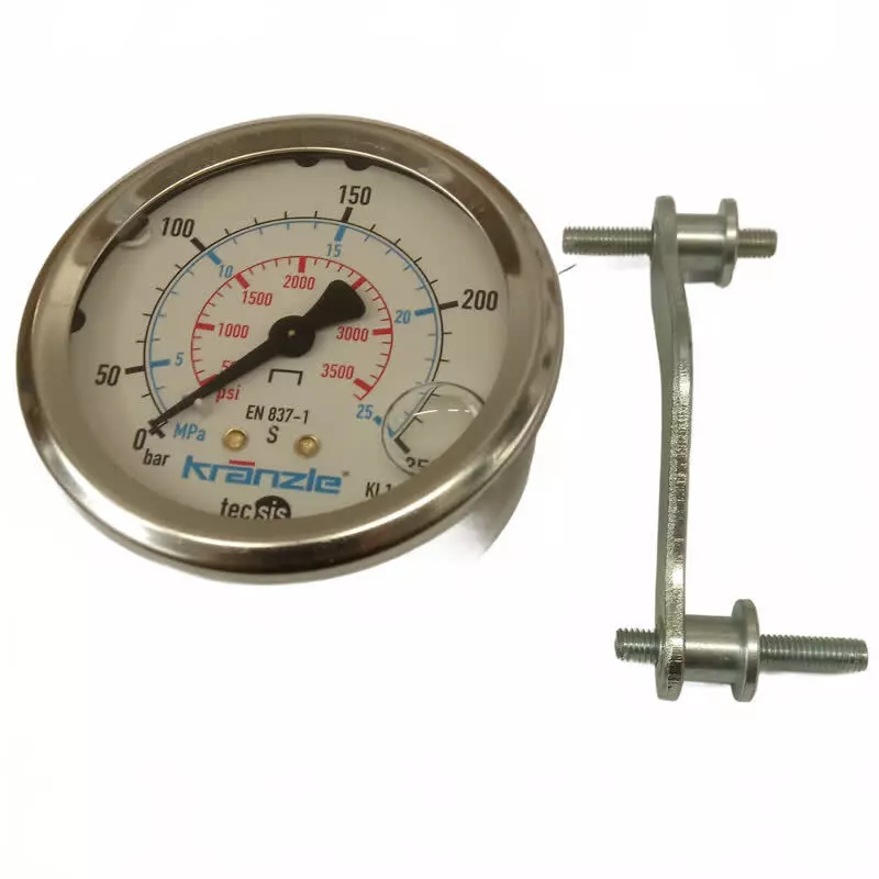 Manometre 250 bar 50MM 1/4 avec support KRANZLE Référence 15039.1