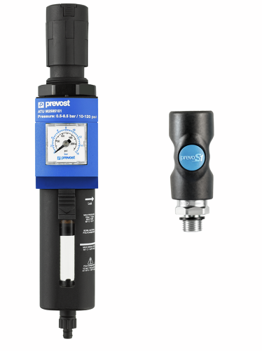 ATU FILTRE-REGULATEUR +RACCORD PS1 air comprimé Entrée filetage femelle BSPP = G 1/2 Raccord = CSI 06 Filtration (µm) = 25