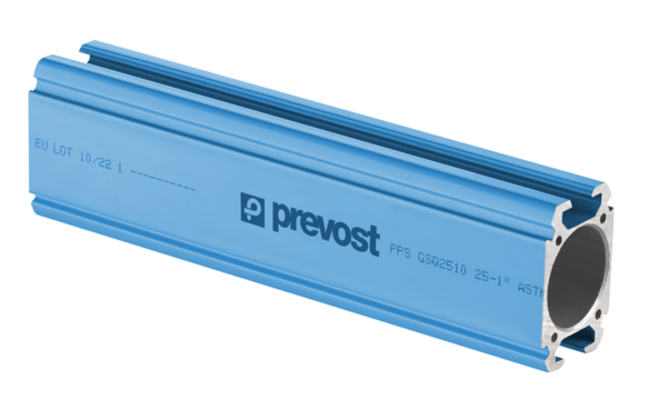 PPS BSQ TUBE ALUMINIUM CARRE bleus pour air comprimé Tube Ø int (mm) = 25 Long. = 2x1m