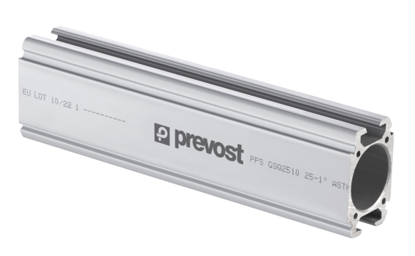 PPS GSQ TUBE ALUMINIUM CARRE gris pour application vide Tube Ø int (mm) = 25 Long. = 2x1m