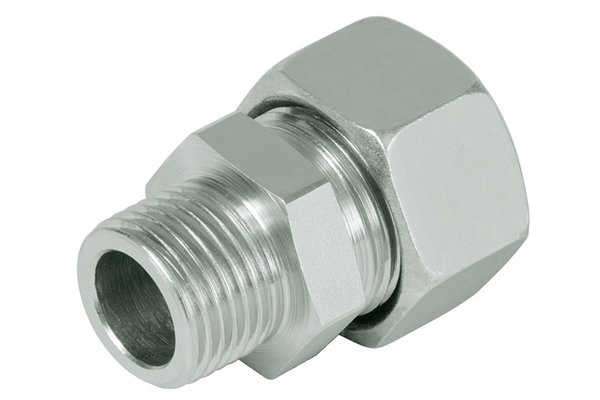 Unions mâle métrique 08LL 12x1 - mâle gaz conique 1/8"