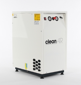 Compresseur Labo/Dentaire 240 l/min Norme HTM2022 sans huile compact, l&eacute;ger et silencieux 70.8 db(A)  25 litres avec dessiccateur CLR 15/30 ST