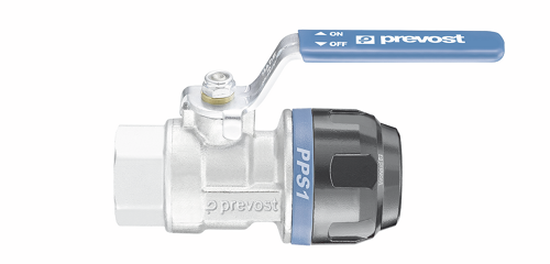 PPS1 RSIF - Vanne filet&eacute;e femelle cylindrique avec raccordement pour tubes Pour tube &Oslash; ext. = 16 Filetage femelle BSPP = G 1/2 