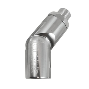Rotule pour liaison air comprim&eacute; Entr&eacute;e = G 1/2 F Sortie filetage m&acirc;le BSPP = G 1/2