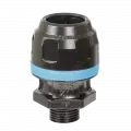 Raccord droit aluminium PPS1 MM fileté mâle conique pour tubes Alu PPS Ø ext. = 25 mm Filetage mâle BSPT = R 1/2