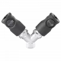 Distributeur Coupleurs ISO 6150 C passage de 06 mm fixe à 2 directions fileté femelle cylindrique Filetage femelle BSPP = G 1/2  
