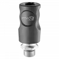 Coupleur ISO 6150 C passage de 08 mm fileté mâle cylindrique avec joint d'étanchéité Filetage mâle G 1/4  