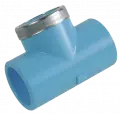 PVR TET - Té PVC femelle/femelle/fileté femelle Pour tube Ø ext. = 32 Filetage femelle BSPP = G 1