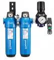 Ensemble de filtration et régulation application carrosserie pour pistolet de peinture avec coupleur Profil Européen et rallonge antistatique