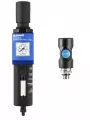 ATU FILTRE-REGULATEUR +RACCORD PS1 air comprimé Entrée filetage femelle BSPP = G 1/2 Raccord = ISI 06 Filtration (µm) = 25