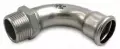 Coude 90&deg; 18mm AIRNET Male 1/2" INOX